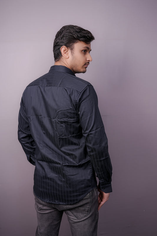 Midnight Navy Blue (very deep, almost blackish blue)