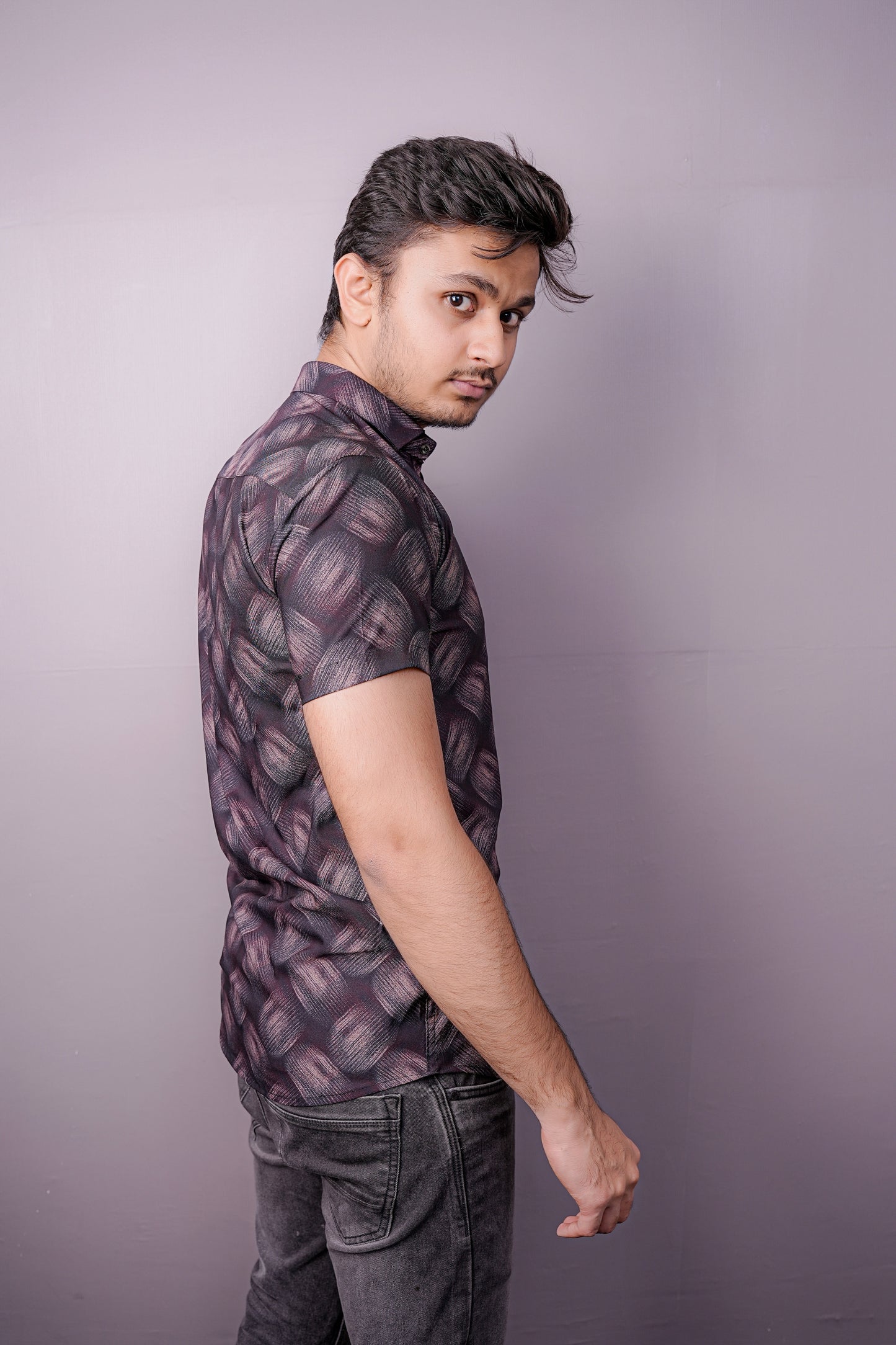 Midnight Swirl Premium Men's Shirt