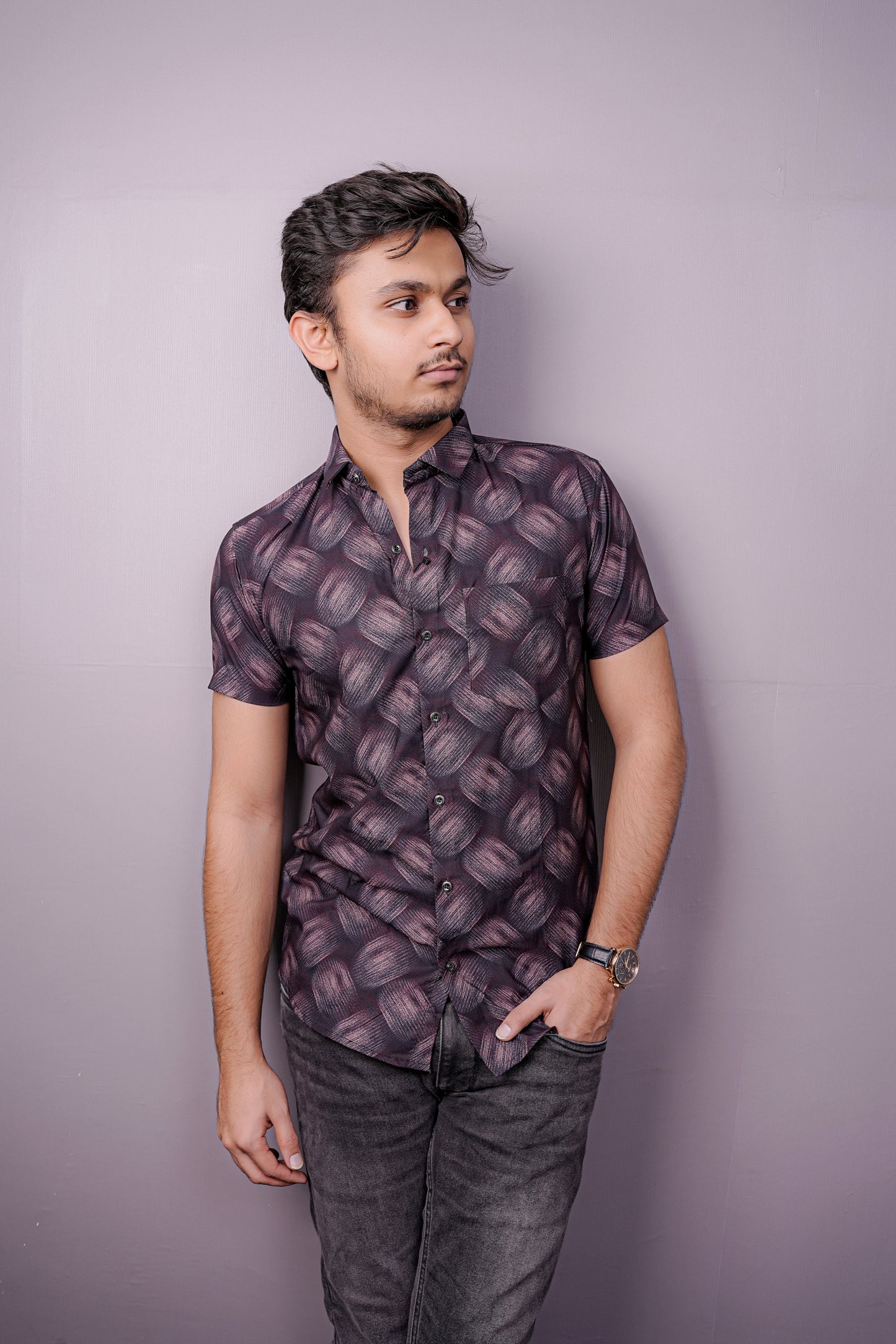 Midnight Swirl Premium Men's Shirt