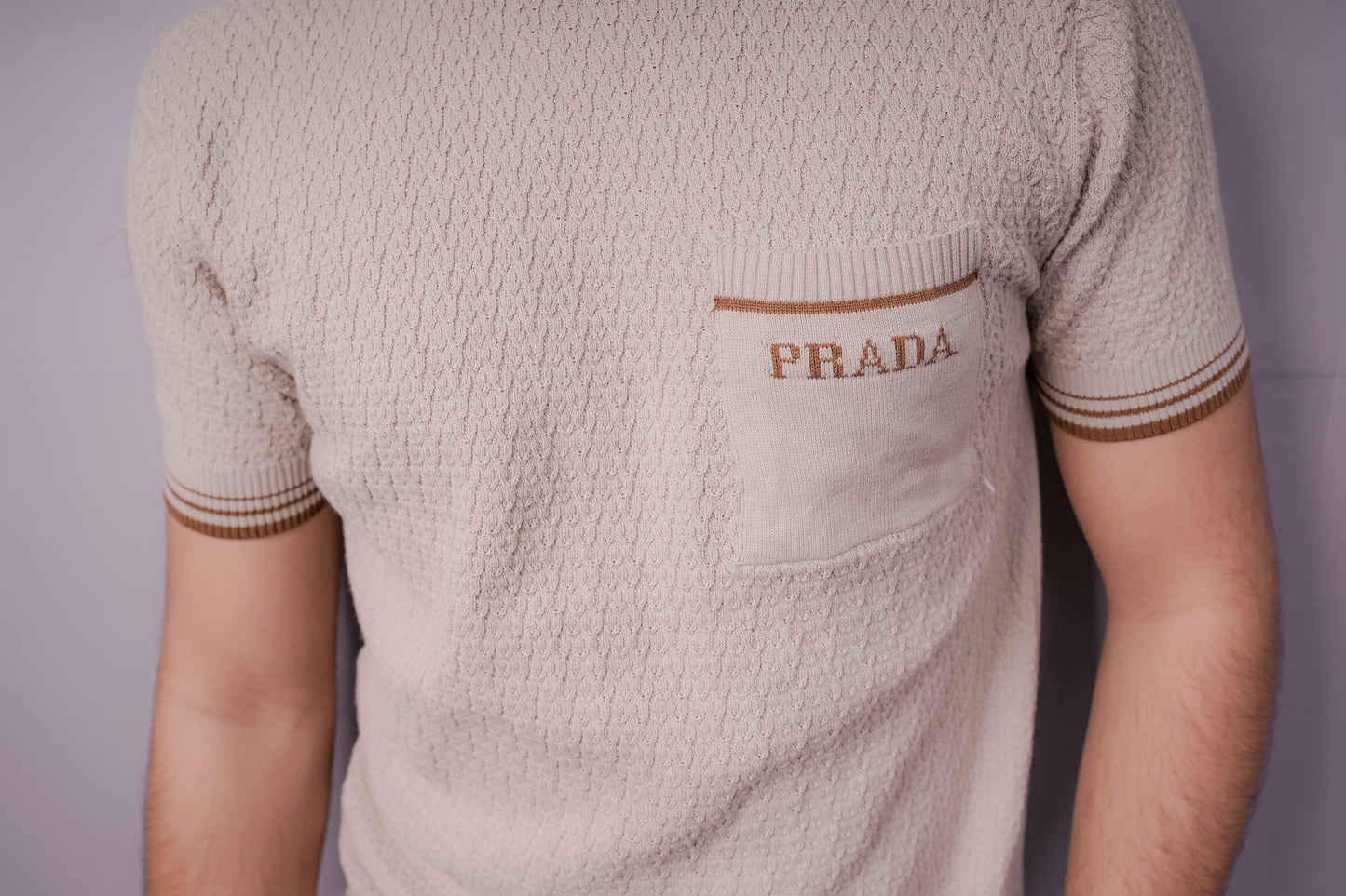 Ivory Knit Luxe Polo – Premium Textured Edition