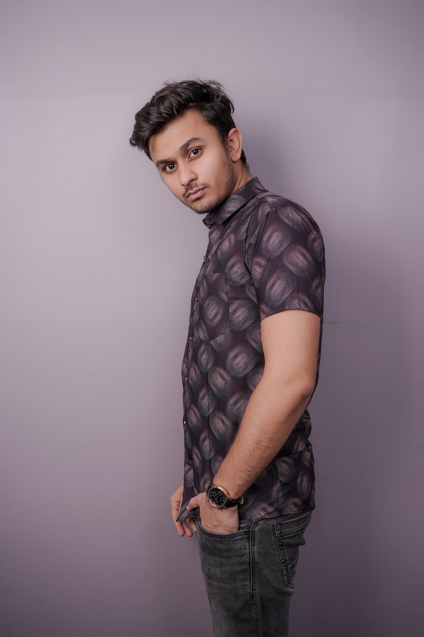 Midnight Swirl Premium Men's Shirt