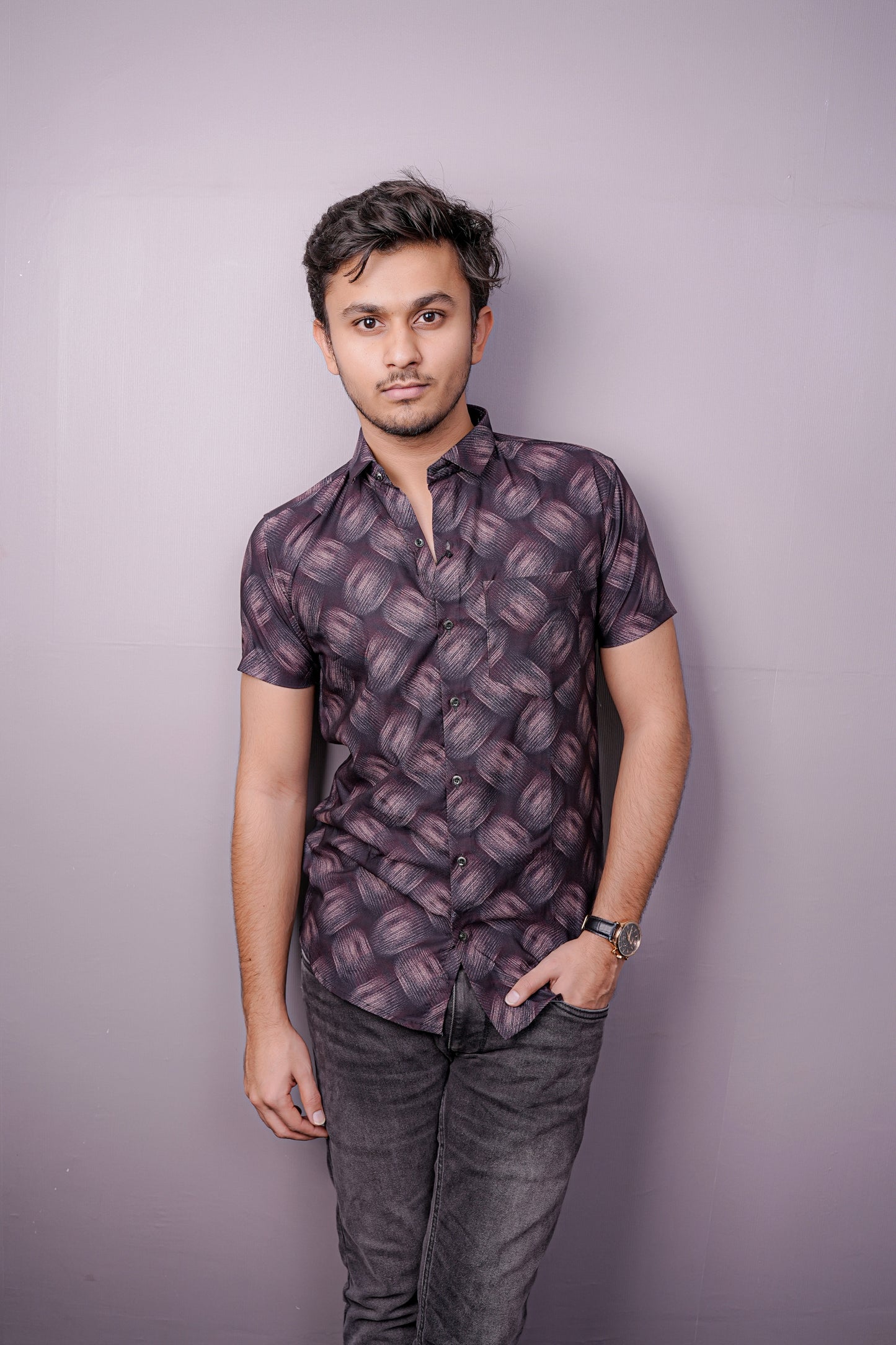 Midnight Swirl Premium Men's Shirt
